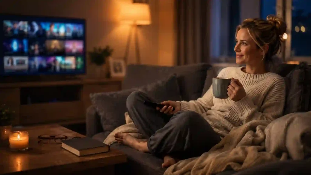 iptv firestick relaxed evening viewing uk home