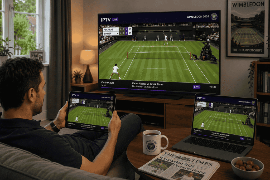 IPTV Wimbledon 2026: Watch Every Match Live in Full HD 3 iptv wimbledon 2026 multi device smart tv tablet laptop uk