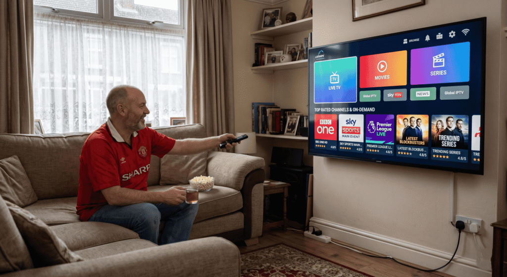 top rated iptv smart tv uk living room 2025