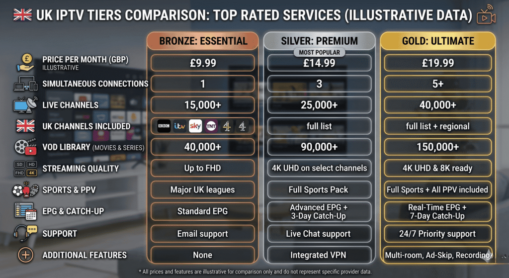top rated iptv uk family home entertainment evening