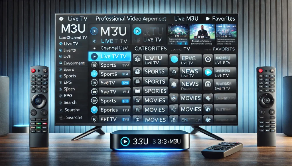 Live Player App: How to Pick One That Won't Let You Down 2 M3U playlist loaded into a live video player on a streaming device